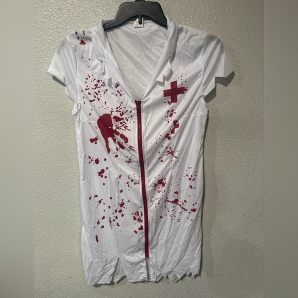 MORPH COSTUMES Bloody zombie nurse Halloween costume dress size XL